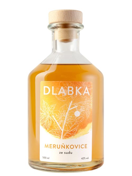 Dlabka Meruňkovice sudově zralá 42% 0,5l