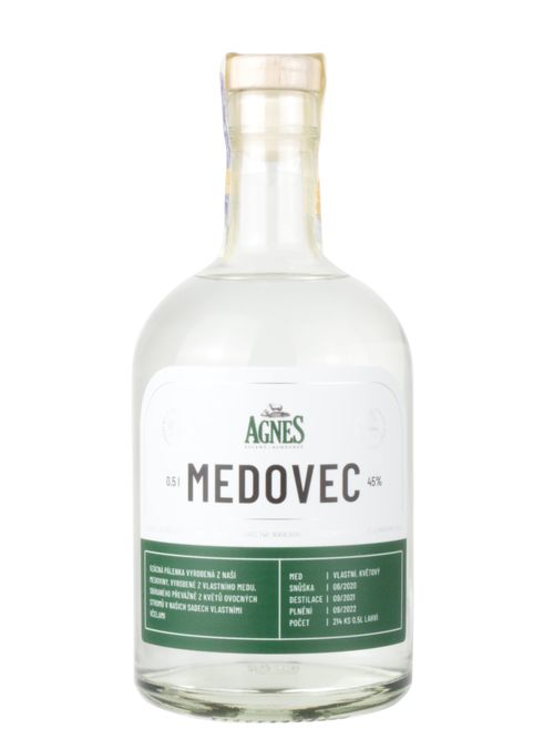 Agnes Zelená Bohdaneč Agnes Meadicine Medovec 45% 0,5l