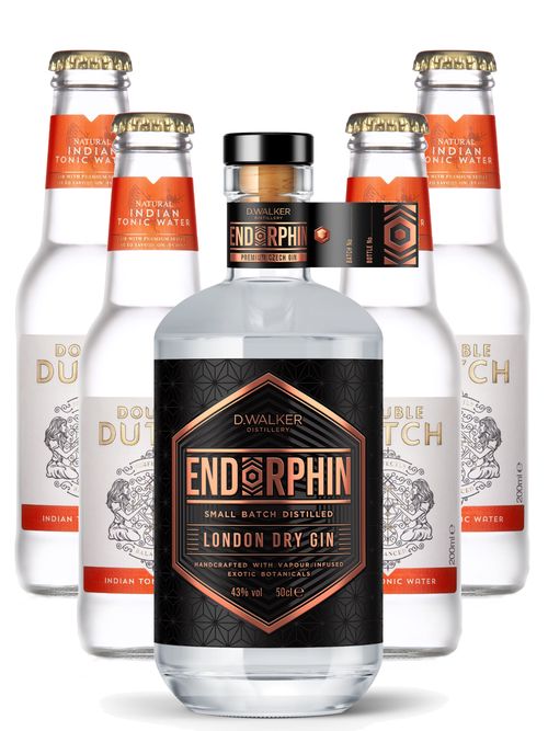 Endorphin gin Endorphin London Dry + Dárek: 4x Double dutch tonik