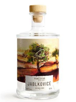 Lihovar Ponešice Ponešická Jablkovice 50% 0,5l