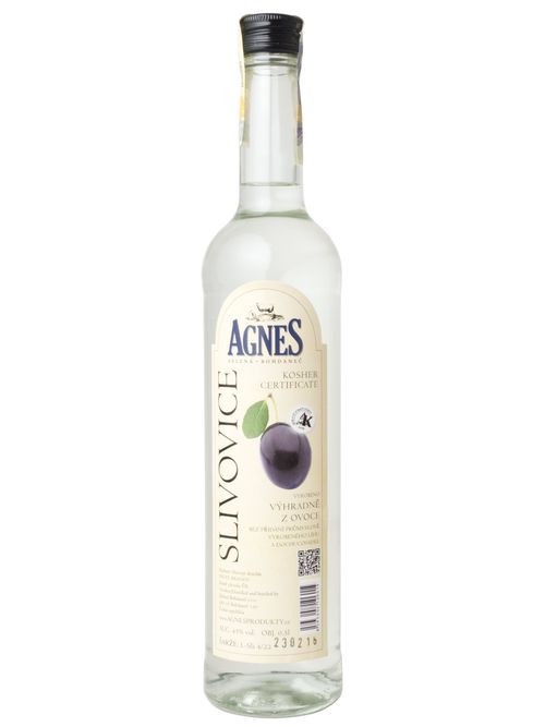 Agnes Zelená Bohdaneč Agnes RETRO Slivovice (kosher) 45% 0,5l