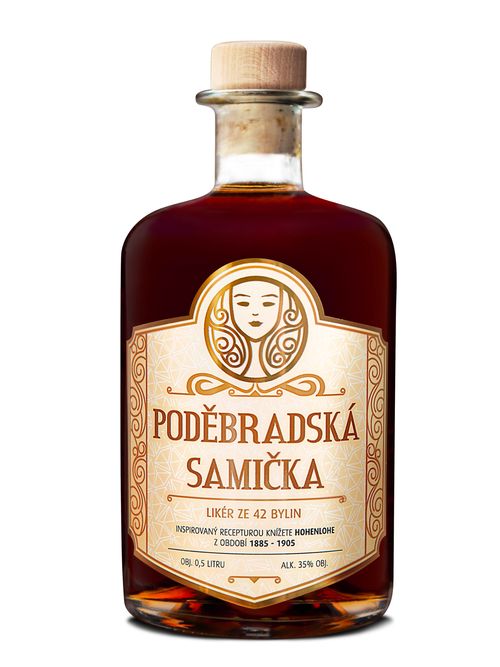 Poděbradská samička 35% 0,5l