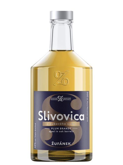 Slivovica Žufánek z dubového sudu 45% 0,5l