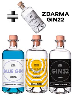 Garage 22 Summer, Gin52, Blue Gin + Gin22 Zdarma