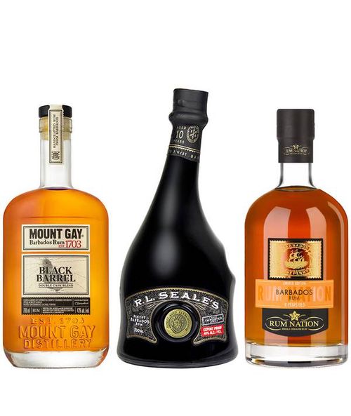 Zvýhodněný set = Mount Gay Black Barrel + R.L.Seale's 10 Y.O. + Rum Nation Barbados 8 Y.O.  43,0% 2,1 l