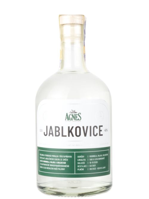 Agnes Zelená Bohdaneč Agnes Jablkovice (kosher) 45% 0,5l