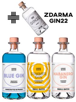 Garage 22 Blue, Habanero, Summer + Gin22 Zdarma