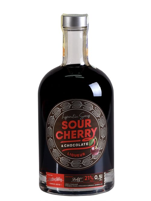 Tekuté oplatky Sour Cherry & Chocolate likér 21% 0,5l